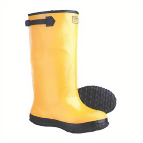 Hygrade SLB12 Slush Boots, Men's, SZ 12 Fits Shoe, Yellow, Heavy Cleated Sole, Adjustable Strap/Buckle Closure, Rubber Outsole