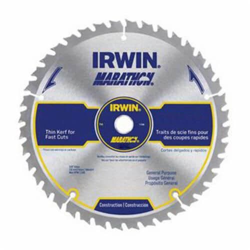 Irwin® Marathon® 14053 Circular Saw Blade, 8-1/4 in dia x 0.055 in Thick, 5/8 in Arbor, 40 Teeth