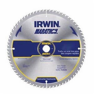 Irwin® Marathon® 14082 Circular Saw Blade, 12 in dia x 0.071 in Thick, 1 in Arbor, 72 Teeth