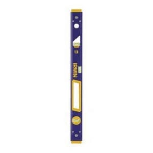 Irwin® 1794079 2000 Non-Magnetic Standard Box Beam Level, 72 in L, 3 Vials, Aluminum, (1) Level/(2) Plumb Vial Position