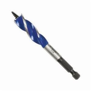 Irwin® Speedbor® 1866034 Max Speed™ Short Length Self-Feed Wood Drill Bit, 5/8 in dia, 4 in OAL, 1-1/2 in L Tapered Flute, 1/4 in Shank