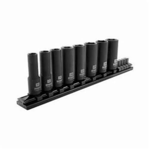 Irwin® 1882413 Impact Performance Series™ Impact Socket Set, 8 pc, Chrome Molybdenum Steel, Black Oxide