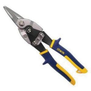 Irwin® 2073113 Aviation Snip, 18 ga Cold Rolled Steel/23 ga SS Cutting, 1-5/16 in L of Cut, Straight/Wide Curve Snip