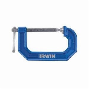 Irwin® Quick-Grip® 225108 100 Regular Duty Standard Throat C-Clamp, 3 in W Jaw, 4 in D Throat, 8 in Clamping, 0 to 8 in Jaw Opening, 3/4 in dia Screw