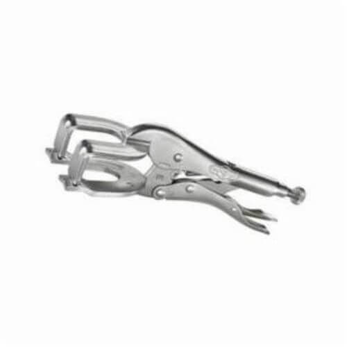 Irwin® Vise-Grip® Original™ 25ZR 9R® Regular Locking Welding Clamp, Nickel Plated, 1-5/8 in D Throat, 2-3/4 in Jaw Opening