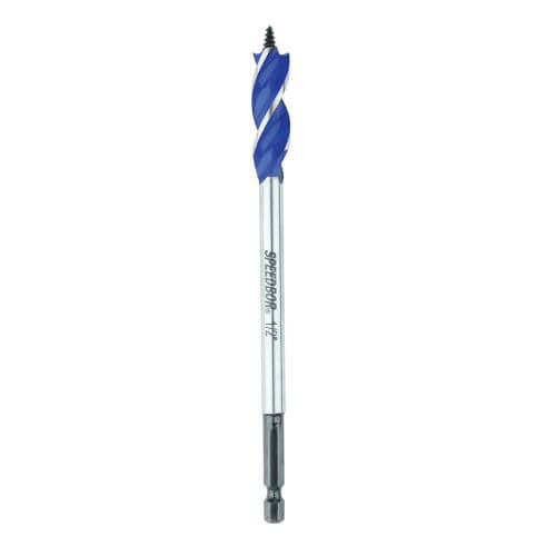 Irwin® Speedbor® 3041021 Max Speed™ Standard Length Spade Bit, 1-1/2 in dia, 6 in OAL, 2-7/8 in L, 3/8 in Shank