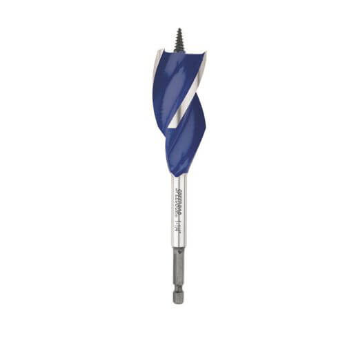 Irwin® Speedbor® 3041009 Max Speed™ Standard Length Spade Bit, 1-1/4 in dia, 6 in OAL, 2-7/8 in L, 1/4 in Shank