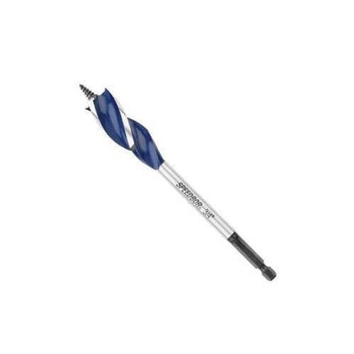 Irwin® Speedbor® 3041015 Max Speed™ Standard Length Drill Bit, 7/16 in dia, 6 in OAL, 1-3/4 in L Tapered Flute, 1/4 in Shank