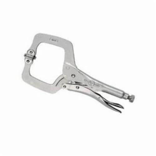 Irwin® Vise-Grip® Original™ 20 11SP® Fixed Tip Standard Locking C-Clamp with Swivel Pad, Nickel Plated, 2-5/8 in D Throat