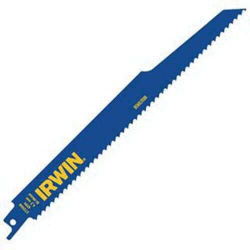 Irwin® 372960P5 Linear Edge Heavy Duty Reciprocating Saw Blade, 9 in L x 7/8 in W, 10, Bi-Metal Body