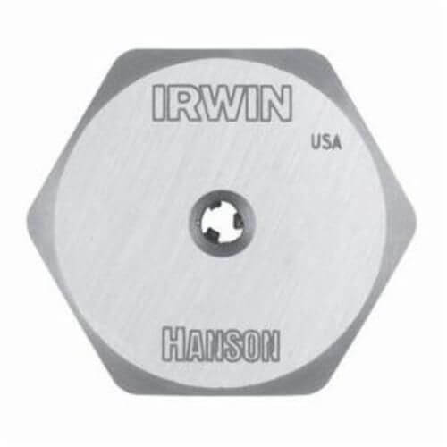 Irwin® Hanson® Performance Threading System™ 4935032 Hex Self-Aligning Die, 1/2-13 UNC Thread, 1/2 in Thick, 1.137 in OD Die, High Carbon Steel