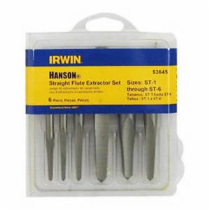 Irwin® Hanson® 53645 Straight Flute Screw Extractor Set