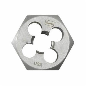 Irwin® Hanson® 6641 Flat Hex Threading Die, M11x1.5 Thread, 3/8 in Thick, 1.137 in OD Die, High Carbon Steel