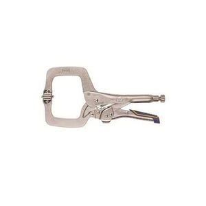 Irwin® IRHT82587 6SP Vise-Grip® New Fast Release™ Locking Clamp with Swivel Pad, Nickel Plated, 1-1/2 in D Throat, 6 in L Jaw