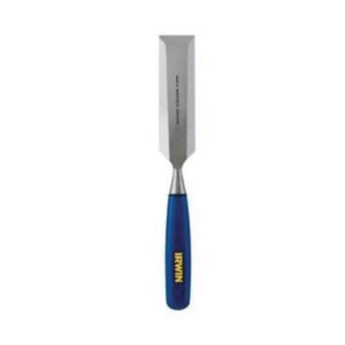 Irwin® Marples® M4442N Blue Chip® Woodworking Chisel, 2 in Beveled High Quality Hardened Steel Tip, 10-3/4 in OAL, 2 in W Blade, Polypropylene Handle