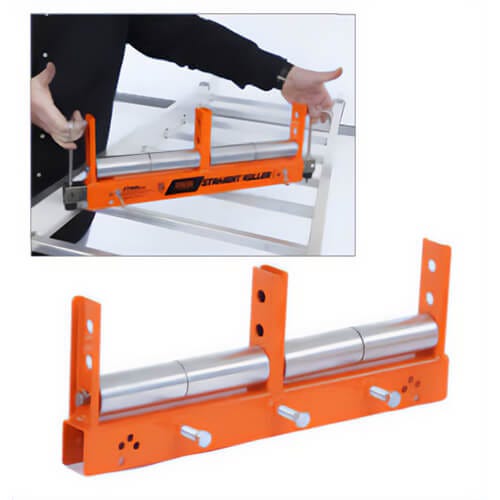 iTool TRST20 Straight Tray Roller, 20 in, 4 Rollers, 3-1/2 in Bolts, 2 Locking Underpins, 2,000 lb Capacity