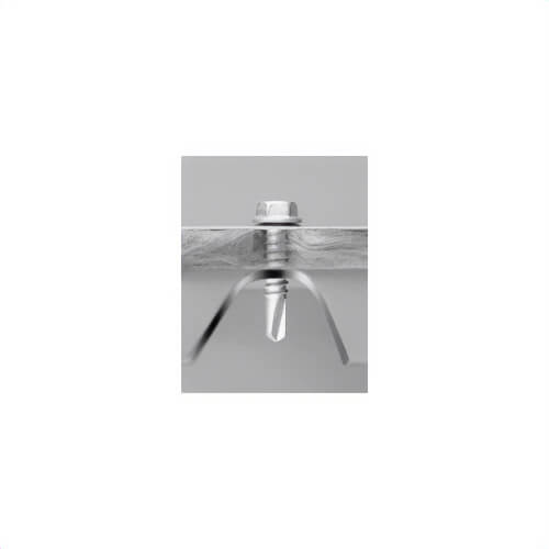 ITW Teks® 1082000 Self-Drilling Screw with Spex™ Wings, #10-24, 1-7/16 in OAL, Flat Head, Phillips® Drive, Carbon Steel