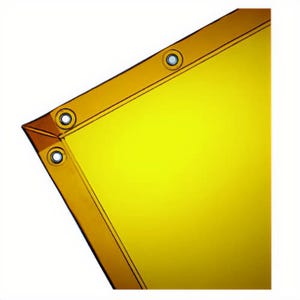 Jackson Safety* 36312 Wilson* See-Thru Heavy Duty Welding Curtain, 6 x 8 ft, 14 mil Thick, Vinyl, Gold