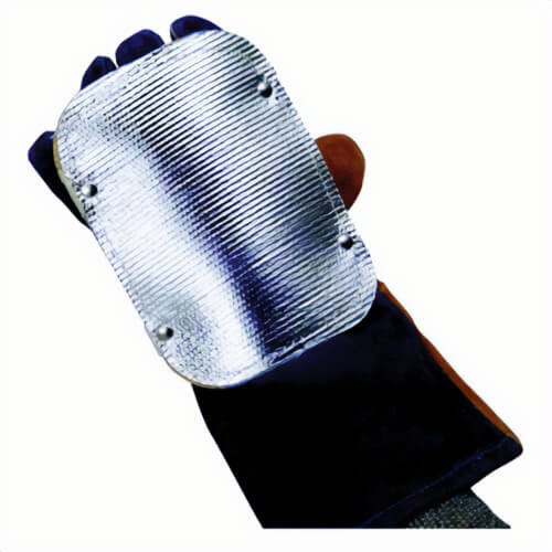 Jackson Safety* 36680 Wilson* Double Layer Glove Protector with Back Hand Pad, 5-1/2 x 13 in Size Oval Shape, Aluminum Mylar Aluminum/Fiberglass