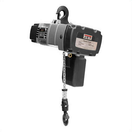 JET® 104044 Trademaster® 1-Phase Electric Chain Hoist, 2 ton Load, 10 ft H Lifting, 1.33 hp Power Rating, 120 V