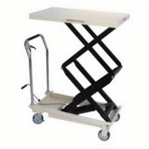 JET® 140778 DSLT Double Scissor Lift Table, 770 lb Load, 35-5/8 in L x 20-1/8 in W Platform, 13-9/16 in H Lowered