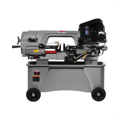 JET® 415560 Deluxe Horizontal/Vertical Band Saw, 5 in Round, 6 in H x 4 in W Rectangle, 5 x 5 in Square 45°  Capacity, 7 in Round, 1 in H x 12 in W