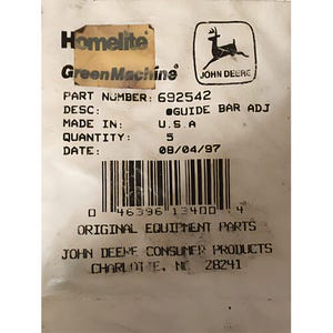 John Deere® 692542 Homelite® Guide Bar Adjuster