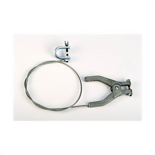 Justrite® 08498 Antistatic Wire with Hand Clamp and C Clamp, 3 ft L, Flexible Wire