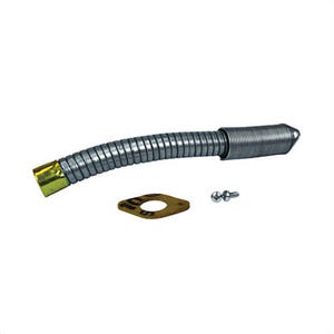 Justrite® 11077 Flexible Hose, Use with AccuFlow™ Type II Safety Cans, Steel, Silver