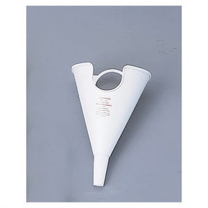 Justrite® 11201 Funnel, For Use with Justrite® 14065/14160 Oval Non-Metallic Safety Can, Polyethylene, White
