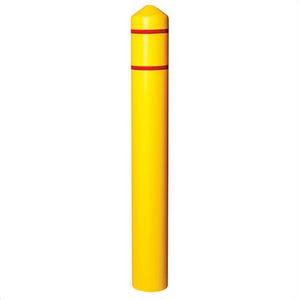 Justrite® 1737YRS Yellow/Red Stripe, 8 in Post