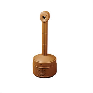Justrite® 26806T Personal Smoker's Cease-Fire® Medium Duty Cigarette Butt Receptacle, 1 gal Capacity, 30 in H, Polyethylene, Terracotta