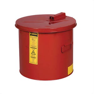 Justrite® 27605 Dip Tank, 5 gal Capacity, 13-3/8 in dia x 13 in H