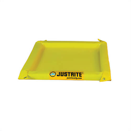 Justrite® 28422 Maintenance Spill Berm, 6 ft L x 6 ft W x 2 in H, PVC Coated Fabric
