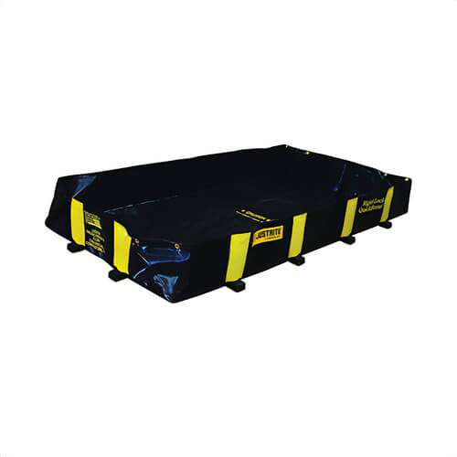 Justrite® 28514 Rigid-Lock QuickBerm® Spill Containment Berm, 8 ft L x 4 ft W x 12 in H, Modified PVC Coated Fabric