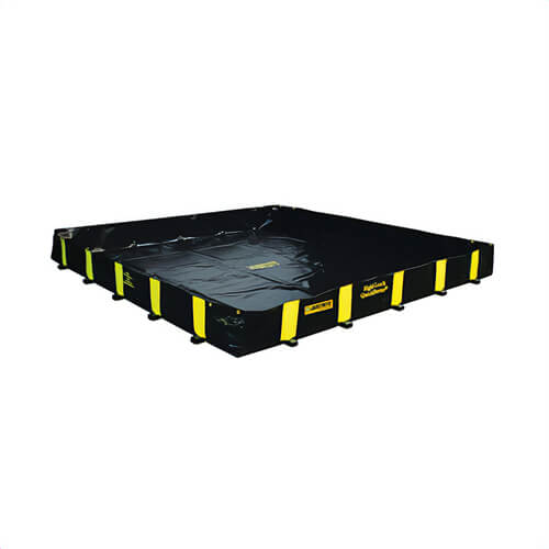 Justrite® 28518 Rigid-Lock QuickBerm® Spill Containment Berm, 8 ft L x 8 ft W x 12 in H, Modified PVC Coated Fabric