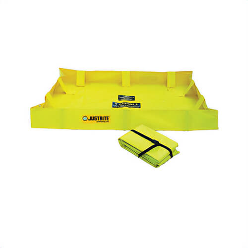 Justrite® 28558 QuickBerm® Lite Spill Containment Berm, 6 ft L x 4 ft W x 8 in H, PVC Coated Fabric