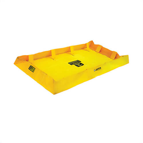 Justrite® 28564 QuickBerm® Lite Spill Containment Berm, 8 ft L x 4 ft W x 8 in H, PVC Coated Fabric