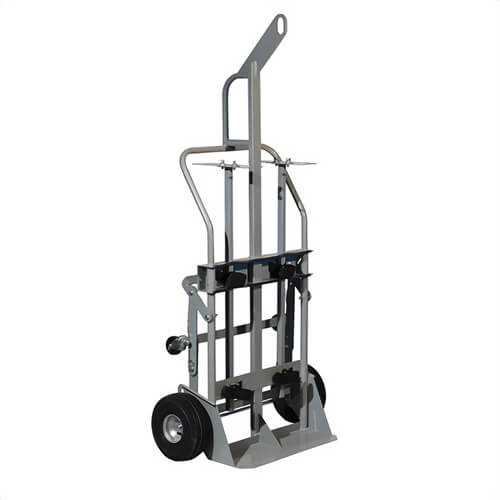 Justrite® 35026 Cylinder Hand Truck with Hoist Ring, 600 lb Load, 2 Cylinder