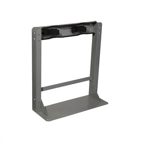 Justrite® 35288 Gas Cylinder Stand, 2 Capacity, 30 in H x 27-3/4 in W x 10-1/2 in D, Steel