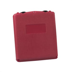 Justrite® S23306 Large Document Storage Box, 3.563 in Exterior, 2.3 in Interior D x 13.3 in Interior, 15-3/4 in Exterior H, Polyethylene, Red