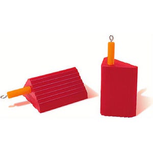 Justrite® UC1400-6 General Purpose Utility Wheel Chock, 60,000 lb Capacity, 27 to 32 in Tires