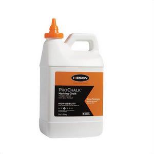 Keson® 105GO ProChalk® High Visibility Marking Chalk Refill, Glo-Orange, 5 lb, Jug