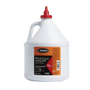 Keson® 105R ProChalk® Semi-Permanent Waterproof Marking Chalk, Red, 5 lb