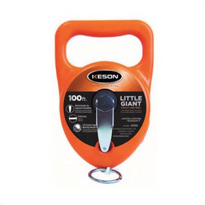 Keson® G130 Giant String Chalk Line Reel, 130 ft L Poly Synthetic Line, 24 oz Chalk