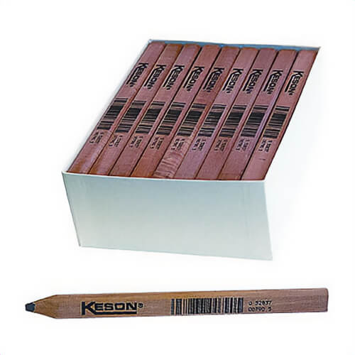 Keson® LP72 Carpenter Pencil, 7 in L, Orange Wood Barrel