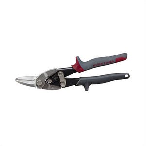 Klein® 1200L Aviation Snip with Wire Cutter, 18/22 ga Cutting, Blunt Tip, 1-1/2 in L of Cut, Left/Straight Snip, Steel Blade