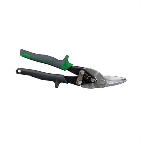 Klein® 1201R Aviation Snip with Wire Cutter, 18 to 22 ga Cutting, Blunt Tip, 1-1/2 in L of Cut, Right/Straight Snip, Steel Blade