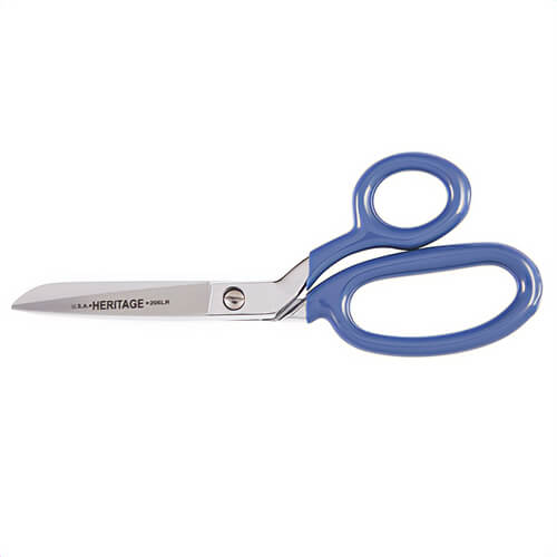 Klein® 206LR Heritage Cutlery™ Bent Trimmer with Large Rings, 2-3/4 in L of Cut, 7-1/4 in OAL, Extra Blunt Tip, Standard Edge