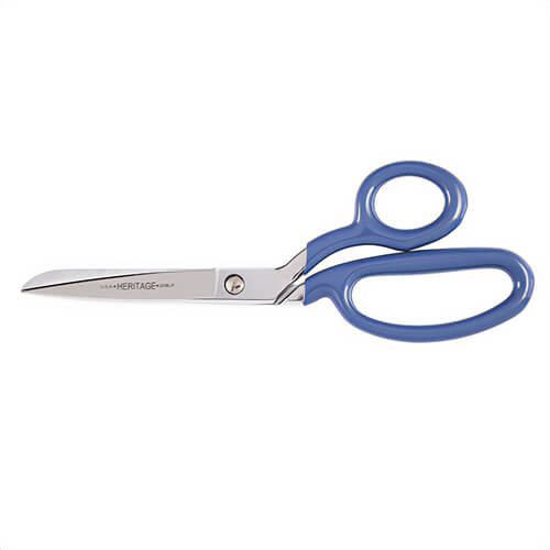 Klein® 208LR-BLU-P Heritage Cutlery™ Bent Trimmer with Large Ring, 3-1/4 in L of Cut, 9-1/8 in OAL, Standard Tip, Standard Edge